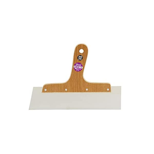 【ご購入後の当店からの連絡はご登録のメールアドレスに通知いたします。必ずご確認ください】用途:塗装内装作業特徴:パテ離れ・汚れ落ちが良い、プロ仕様で手先感覚のヘラ刃幅:270mm刃厚:0.6mm材質:SUS430