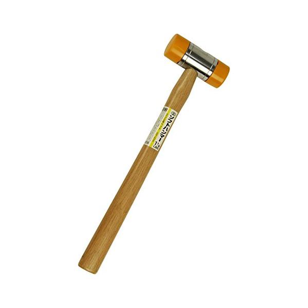 【ご購入後の当店からの連絡はご登録のメールアドレスに通知いたします。必ずご確認ください】用途:機械の修理、木製品の組組立特徴1:軽くて使いやすい木柄1-1/2LBSソフトハンマー特徴2:塩ビ系ヘッドなので、対象物にキズがつきにくくなっている...