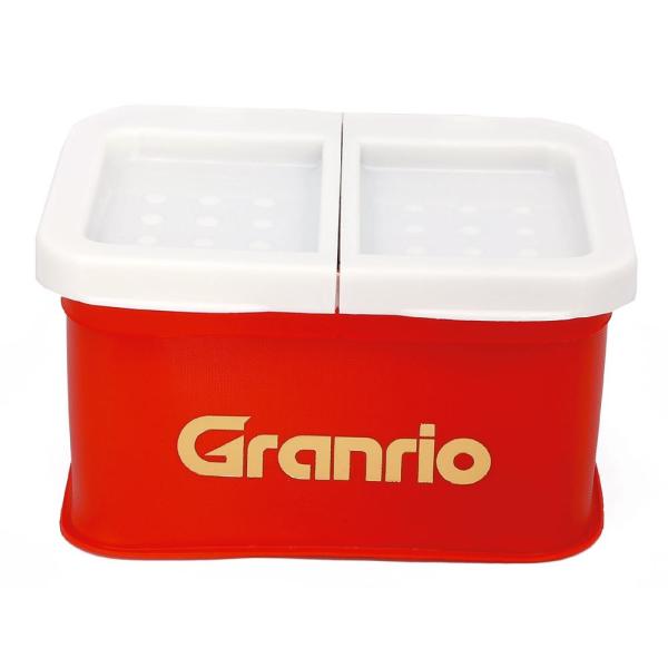 TAKA/タカ産業】ツイン仕切り付エサバケット フタ付小小 13-角(T