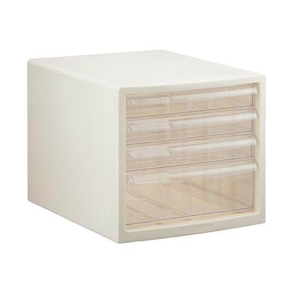 レターケース　ナカバヤシ？　４個 ナカバヤシ A4レターケース4段（浅3+深1） ホワイト A4E-S4W : たま実