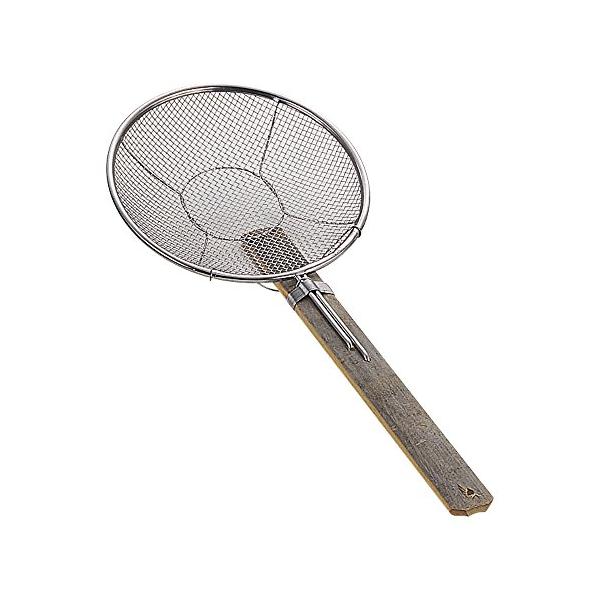 【商品概要】サイズ:直径210x柄約300mm生産国:日本柄は本竹を使用!今も変わらない、昔ながらのそば揚げ!【商品説明】説明サイズ:直径210x柄約300mm【商品詳細】ブランド：エムテートリマツ商品名：18-8 特製竹柄そば揚 A型 7...