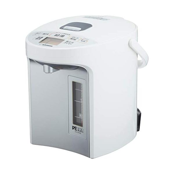【美品】象印VE電気まほうびん2.2L CV-GT22-WA ホワイト 象印 マイコン沸とうVE電気まほうびん 優湯生 2.2L ホワイト CV