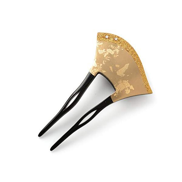 京のみやび]髪飾り バチ型かんざし nkp 金 : たま実屋商店 - 通販