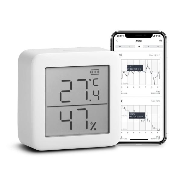 他サイト： 【Works with Alexa認定】SwitchBot 温湿度計 デジタル スマート家電 高精度 スイス製センサー スマホで温度湿度管理 梅雨 熱の商品画像