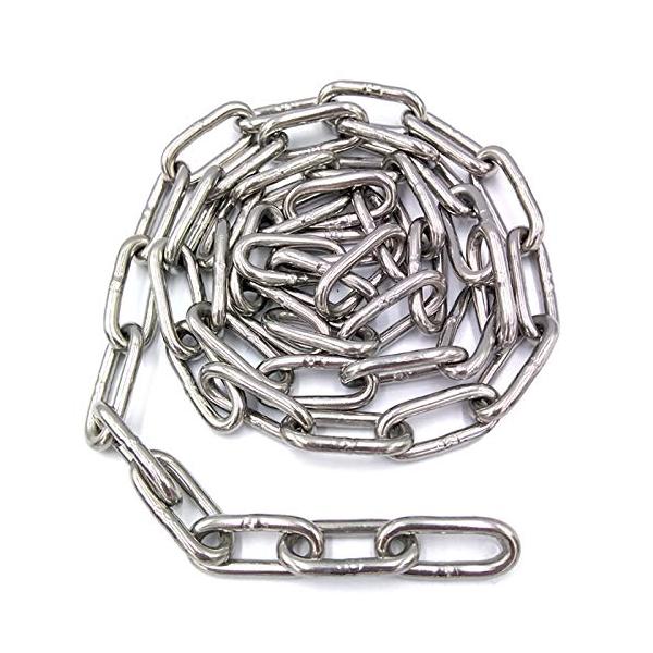 【ご購入後の当店からの連絡はご登録のメールアドレスに通知いたします。必ずご確認ください】【商品概要】【商品説明】素材・形状等：SUS304 ステンレス　リンクチェーン 線　径：4.0mm 内　径：26mm-6mm 使用荷重：1.67kN 長...