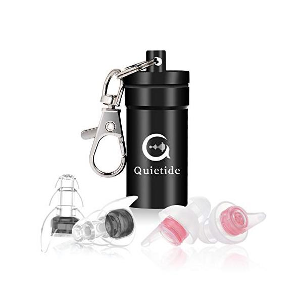 【商品概要】★【独自開発のフィルター搭載 難聴・音響傷害から耳を守る】イヤープロテクターの質を決定づける構成要素は二つあります。一つは使用されている耳栓の形状や材質、もう一つは耳栓に装着されるフィルターです。Quietideイヤープロテクタ...