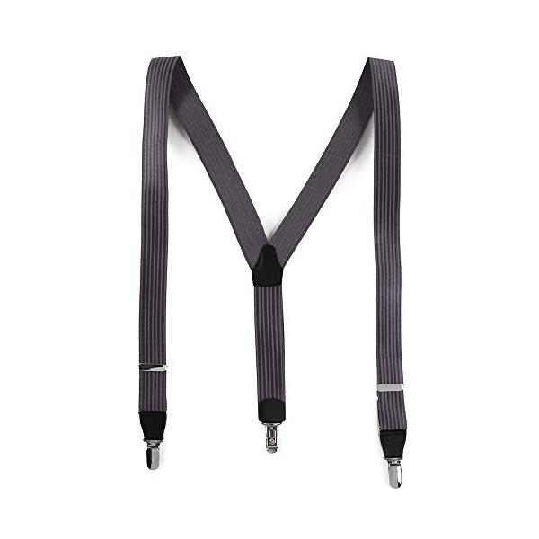 【ご購入後の当店からの連絡はご登録のメールアドレスに通知いたします。必ずご確認ください】30mm幅のY型サスペンダー 生地と金具の間に本革を使用した革つなぎタイプ素材（生地：レーヨン・ゴム　皮革：本革、合成皮革 金具：スチール（クロームメッ...