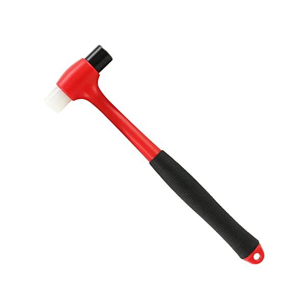 【ご購入後の当店からの連絡はご登録のメールアドレスに通知いたします。必ずご確認ください】【商品概要】呼称サイズ:中頭部:ナイロン頭部:鉄柄:クロムバナジウム鋼＋耐衝撃性PP＋エラストマー【商品説明】商品紹介鋼の芯材により、木柄の3倍の耐久性...