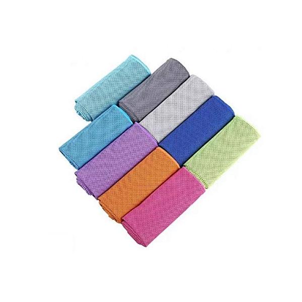 スーパークーリングタオル 1個 全11色 ランダム発送 熱中症対策 クール