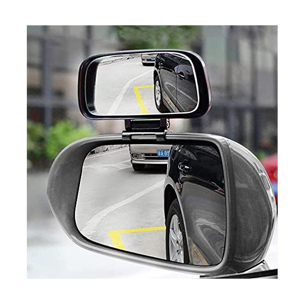 【商品概要】運転中の後方確認に見えない車体側面の死角は意外に視野を拡大して、補助ミラーではっきり確認できます。補助ミラーは、あなたに広い視野を与えて完全に視界の死角ゾーンを解決し、あなたが安全に運転することができます。背後の交通状況を明確に...