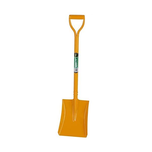 日工 トンボ印 角形スコップ 97cm オレンジ 雪かき スコップ