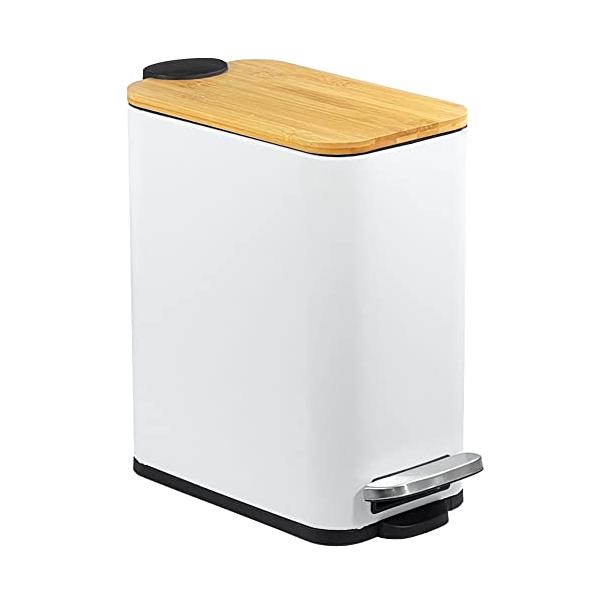 【ご購入後の当店からの連絡はご登録のメールアドレスに通知いたします。必ずご確認ください】【 竹製のカバー 】ゴミ箱の蓋は自然で環境にやさしい竹でできており、それぞれの蓋には独特の竹の模様があります。自然な竹のスタイルは、さまざまな家庭環境と...