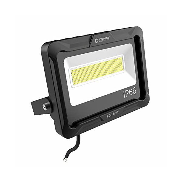 【ご購入後の当店からの連絡はご登録のメールアドレスに通知いたします。必ずご確認ください】【商品概要】【独創的なデザイン】自社開発した60Wの高光束投光器です。自社デザインを採用!。 省エネ・小出力のSMD高光効LEDチップを294個搭載！水...