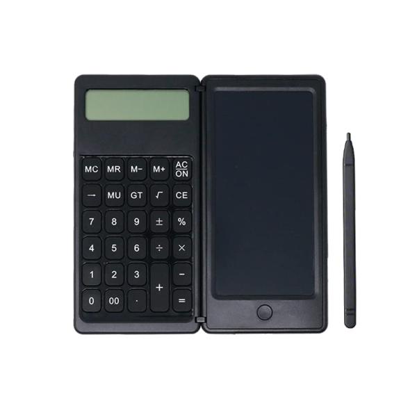 mitas 電卓 電子メモ 一体型 2in1 専用タッチペン付き メモパッド デジタルメモ 薄型 軽量 シリコンテンキー 静音 携帯用 電子メモ帳 コ