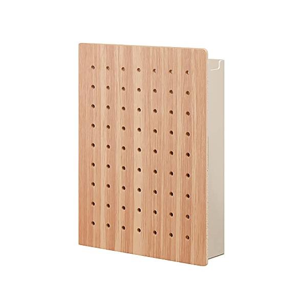 【ご購入後の当店からの連絡はご登録のメールアドレスに通知いたします。必ずご確認ください】【商品概要】「見せる」「隠せる」でスッキリ収納！マグネットで貼れる小さな有孔ボード【製品外寸】約262(H)×203(W)×55(D)mm　【ボックス内...