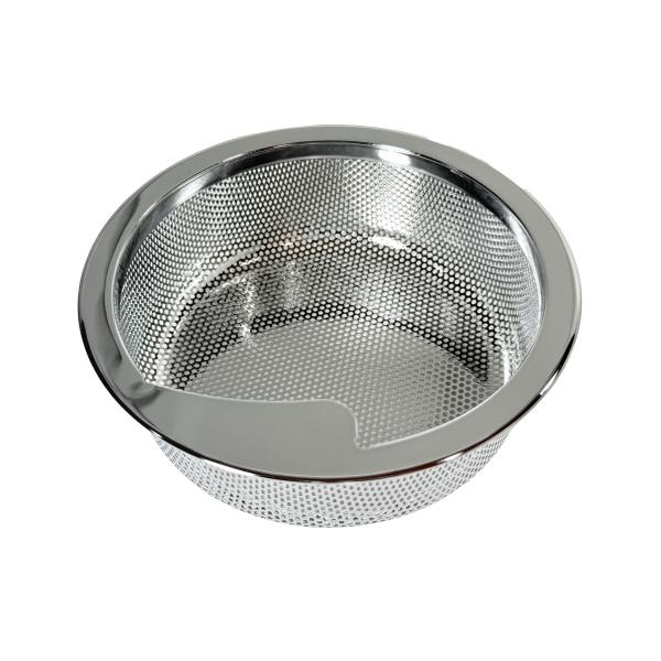 他サイト： 抗菌 排水口 ごみカゴ 直径 144mm ステンレス 水切りかご ゴミ受け ぬめり KEEP FINE 浅型 14.5 研磨 シルバー パンチングの商品画像