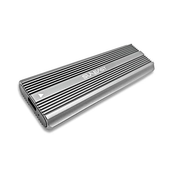 【正規代理店】SUNEAST M.2 SSD 外付けケース M.2 NVMe/PCIe USB C 3.1 Gen 2接続 UASP対応 10Gbps高速転送速度 M.2 USB A＆USB C2本ケーブル付き SENVTC30-01BK