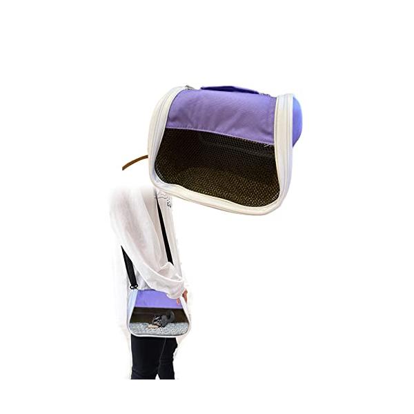 【商品概要】?【製品概要】?? モモンガやハムスターを連れてお出かけできる小さめキャリーバッグ?サイズ：ラージ?【商品の強み】透明窓から中の様子が見やすく、大きく開くので掃除も簡単???【製品材質・サイズ】幅24cm　高さ17.5cm　マチ...