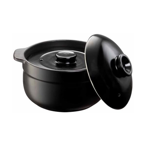 【商品概要】サイズ(約):幅23.5×奥行19×高さ14cm、容量約1.7L本体重量(約):2000g素材・材質:本体/耐熱陶器、蓋/陶器生産国:中国対応熱源:直火・電子レンジ、食器洗い器使用可【商品説明】説明●電子レンジと、本格直火炊きで...