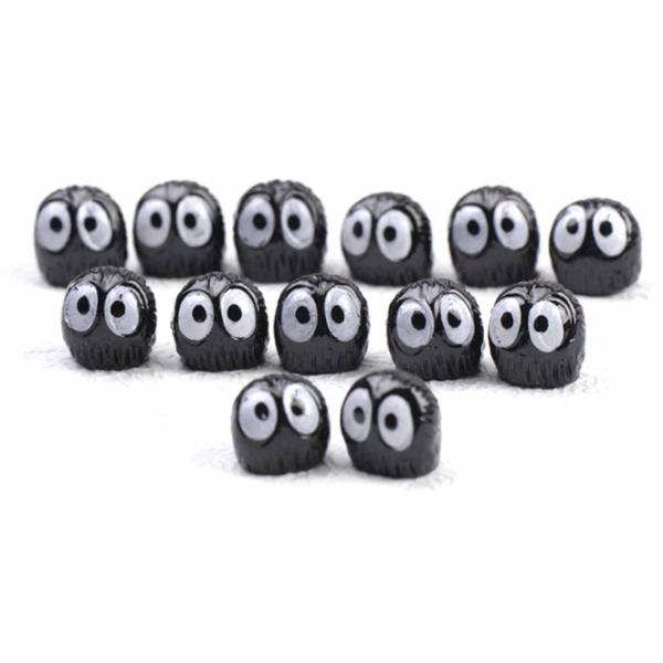 【商品概要】??セット内容：ミニチュア 置物を飾る100個セット、サイズ：約10mm。（寸法は人工測定で誤差がある場合がありますのでご了承ください。）カラー：黒。??素材：良質な樹脂材料を採用し、丈夫で耐久性があり、壊れにくい。（製品のサイ...