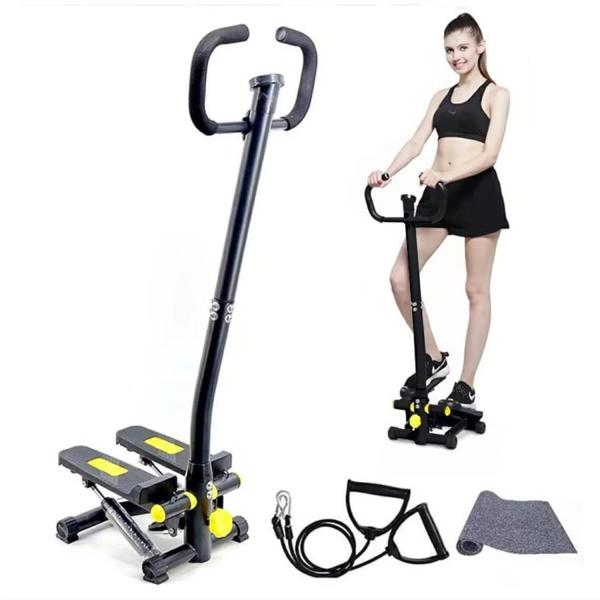 AORTD ステッパー 静音 ハンドル付き 室内 運動器具 足踏み健康器具 踏み台 昇降 エクササイズ 自宅 筋トレ 運動不足解消 初心者 高齢者向け