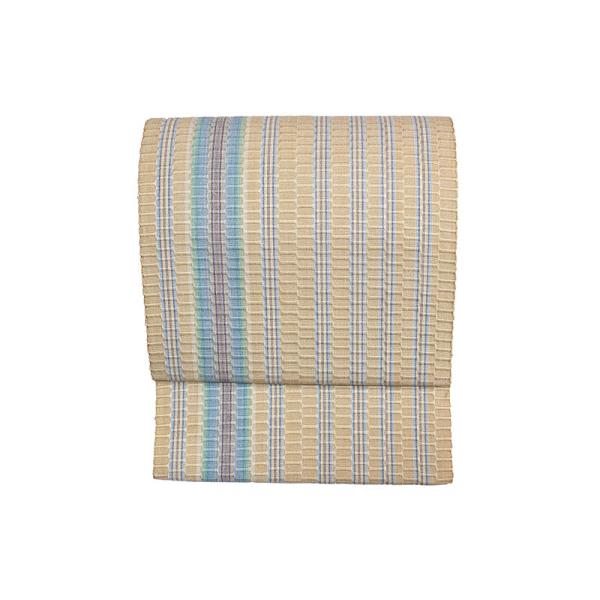 南風原花織　八寸名古屋帯　大城友子　手織り tamao_hg-0968