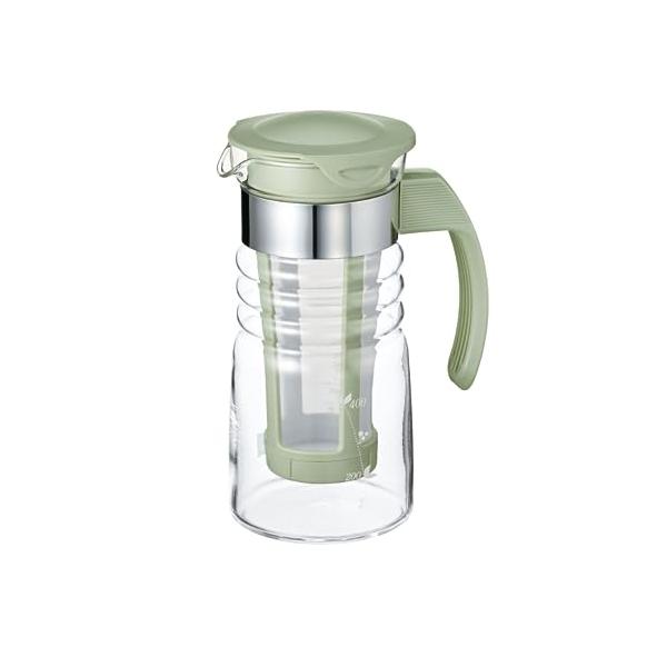 取っ手つきスモーキーグリーン/700ml/HCC-7-SG・Size:700mlStyle:取っ手つき・パッケージ個数:1・水出し茶ポット かご網茶こしの付いた水出し茶ポット。かご網の茶こしに茶葉を入れ、水を入れます。フタをして冷蔵庫に入れ...