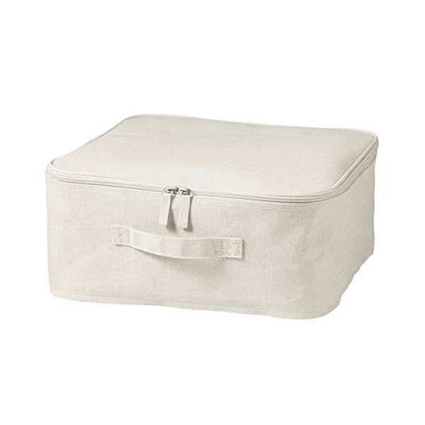 他サイト： 無印良品 ソフトボックス 小 幅35×奥行35×高さ16cm ポリエステル麻 角型 フタ式 12403463の商品画像