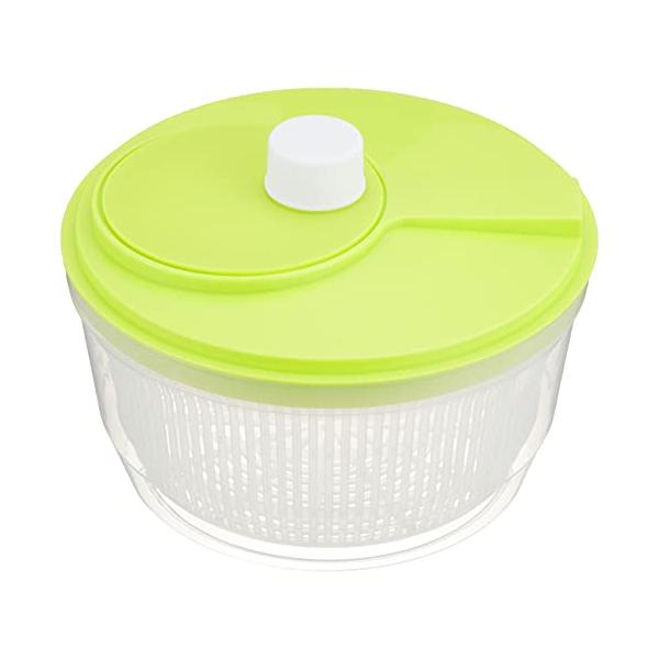 グリーン/外径20.5×高さ14cm/C-496・パッケージ個数:1・サイズ:(約)外径20.5×高さ14cm・原料樹脂:本体・バスケット・フタ・ツマミ/ポリプロピレン(耐熱温度120度・耐冷温度-20度)、回転板/ABS樹脂(耐熱温度80...