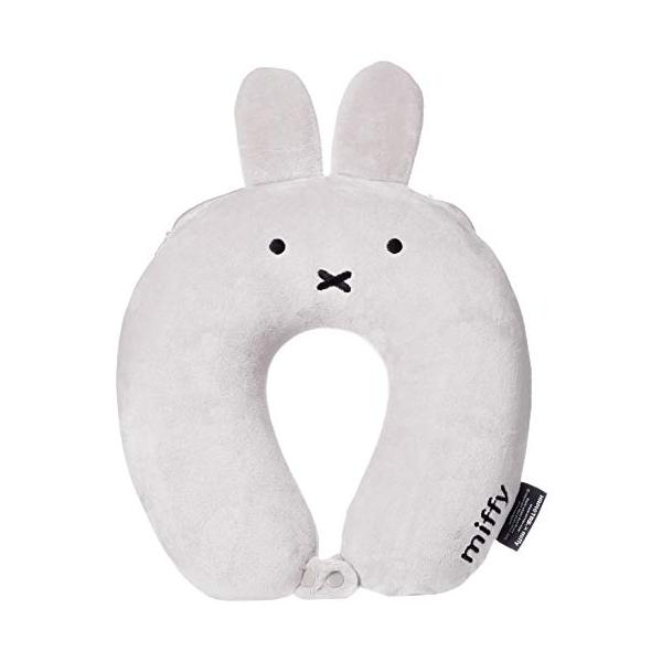 ハピタス 低反発枕 ミッフィー 31 cm オヤスミッフィー グレー