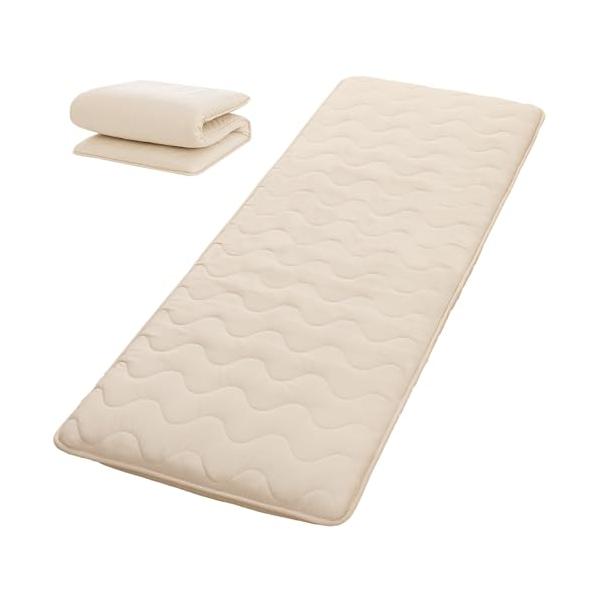 他サイト： fuwawa ごろ寝マット 70×180cm 敷布団 厚め8cm ごろ寝布団 長座布団 ウレタン入り TEIJIN中綿使用 体圧分散 4層構造の商品画像