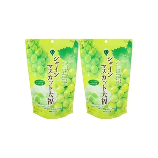 -/2個/-・シャインマスカット果汁をたっぷり使用した、爽やかな甘みが広がる大福です。やわらかく伸びの良いおもち生地に、フルーティーな香りとジューシーな味わいがぎゅっと詰まった贅沢スイーツ。・水あめと砂糖を絶妙なバランスで仕上げ、しっとりし...