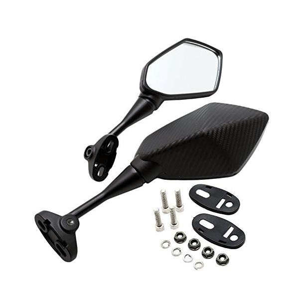 nakira バイク用ミラー カウル 左右セット CBR250R CBR600RR CBR400R (カーボン柄)