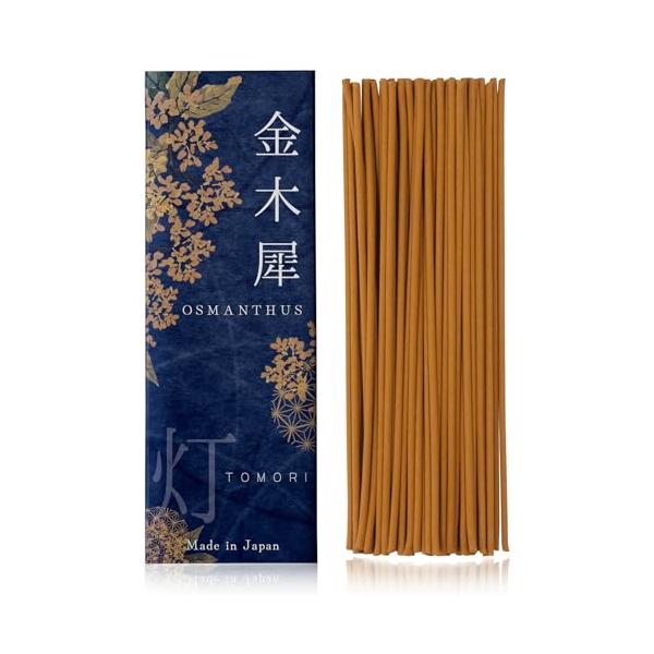 他サイト： 贅沢に仕立てた金木犀のかぐわしさお香 金木犀 線香 約60本入 日本製 天然由来 淡路島産 キンモクセイ インセンス 香立なし ギフト 母の日の商品画像