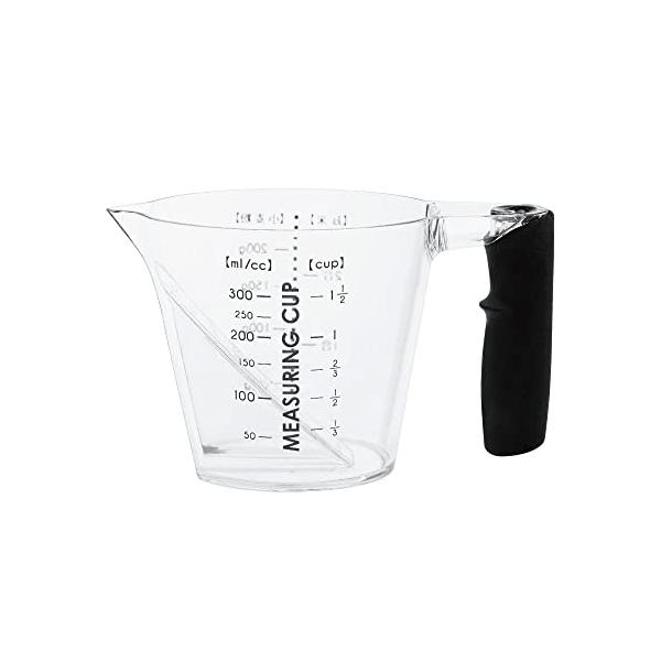 他サイト： アンドエヌイー(&amp;NE) 計量カップ 300ml nikii クリア 中 日本製 耐熱 電子レンジ対応 食洗機対応 上から見える お米 2合 小の商品画像
