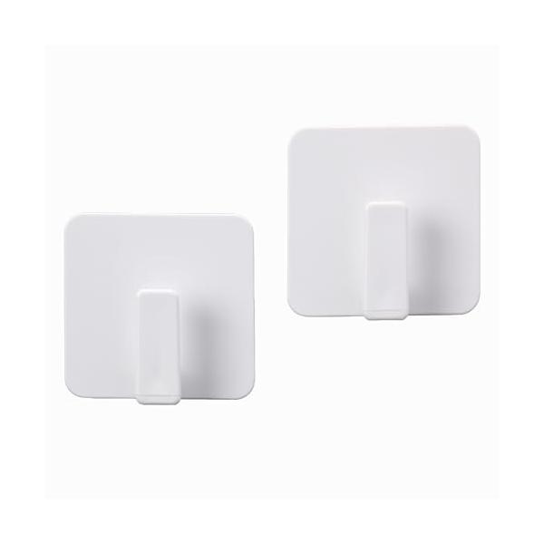 他サイト： 東和産業 浴室用ラック ホワイト 約4.6×1.6×4.5cm 磁着SQ マグネットバスフックミニ2個組 39198 2個入の商品画像