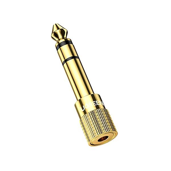 他サイト： UGREEN 3.5mm ⇒ 6.35mm 変換アダプタ ステレオミニプラグ（メス）⇒ステレオ標準プラグ（オス） 24K金メッキコネクタ 3.5の商品画像