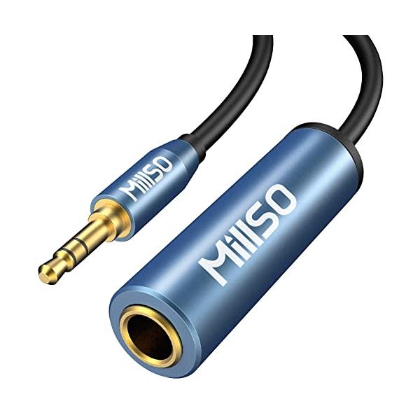 他サイト： 6.3mm標準ジャック ヘッドフォン 変換プラグ MillSO 3.5mmステレオミニプラグ変換ケーブル 1/4インチto 1/8インチ ヘッドの商品画像
