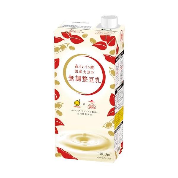 マルサン 高オレイン酸 国産大豆の無調整豆乳 1000ml×6本