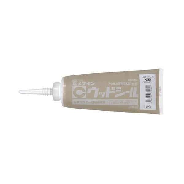 他サイト： セメダイン(Cemedine) 木用 充てん材 ウッドシール パステルグレー 500g チューブ SY-005の商品画像