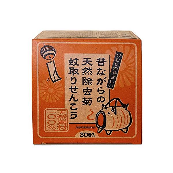 他サイト： ライオンケミカル けむりのやさしい 昔ながらの天然 除虫菊 蚊取り せんこう レギュラータイプ 30巻入 虫除けの商品画像