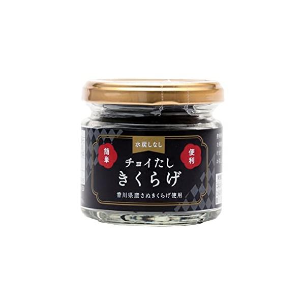 パッケージ個数:1・原材料:木くらげ(香川県産)、還元水飴、醤油、砂糖、かつお節抽出物、食塩、(一部に大豆・小麦を含む)・内容量:60g・商品サイズ(高さx奥行x幅):6.6cm×6.7cm×6.7cm