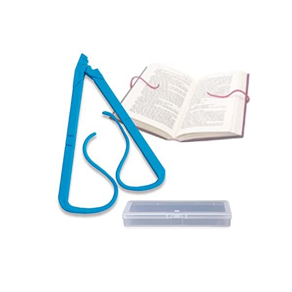 ブッククリップ ブックストッパー ページオープナー 本 クリップ Specca (ブルー)