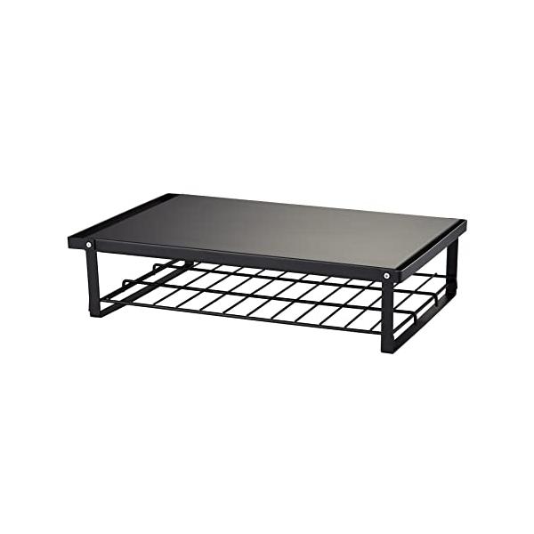 他サイト： HEIAN SHINDO レンジ上ラック マットブラック 幅46cm 奥行29.5cm 高さ11cm 耐荷重10kg REK-1 平安伸銅工業の商品画像