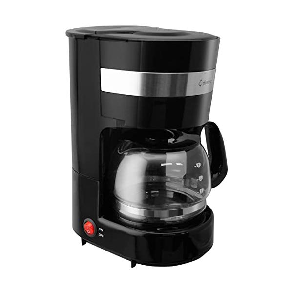 ドリテック(dretec) dretec コーヒーメーカー 全自動 ドリップ式 一人用 小さい 4杯 0.65L 濃さ2段階調整 ガラスサーバー