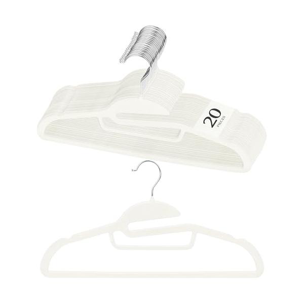 20本組アイボリー/20本組/23AB207・Color:アイボリーSize:20本組・パッケージ個数:1・お客様の声から生まれたハンガー「欲を言えば伸び防止できるものがあったらな...」そんなお客様のご要望にお応えして誕生したハンガー。襟...