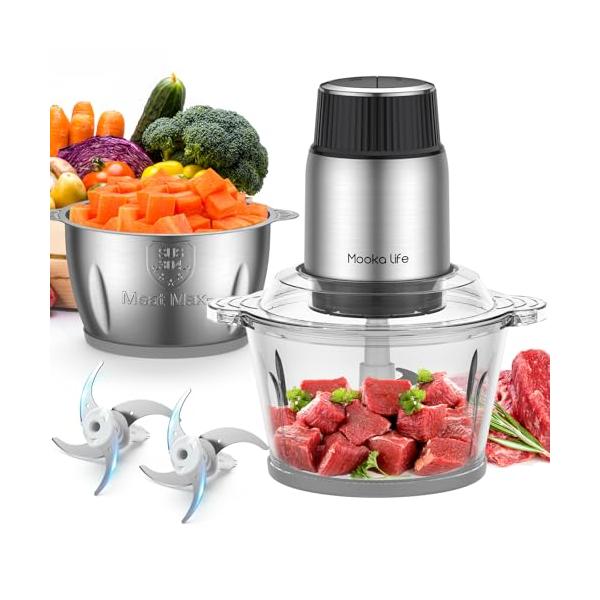 ブラック/-/WG-310・Color:ブラック・2種のボウルを賢く使い分け ●クリアボウルは軽量で扱いやすい。クリアで中身が見えるので、みじん切りや、生地ごねに便利。●ステンレスボウルは丈夫でお手入れしやすいステンレス製。肉や魚、油類など...