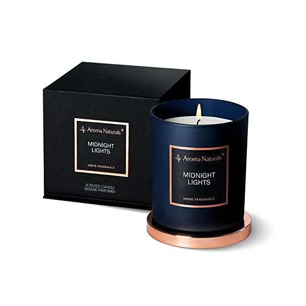 他サイト： アロマキャンドル 大豆ワックスキャンドル 35時間ジャーキャンドル プレゼント (Midnight Lights)の商品画像
