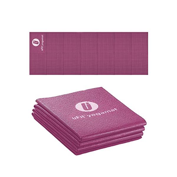 他サイト： 日本国内メーカーuFit Yogamat ヨガマット 折りたたみ 4mm 痛くない 滑らない 900g 軽量 61cm*173cm プロアスリーの商品画像