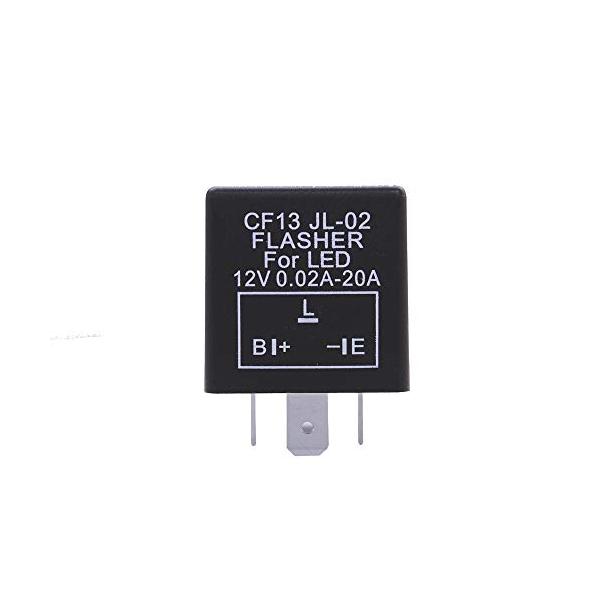 ・ CF13ウインカーリレー cf13gl-02 led bulb electronic flasher・・Size:CF13ウインカーリレー・用途：ウインカーをLEDバルブに変えた場合に起こるハイフラ現象（ハイフラッシャー現象）を防止しま...
